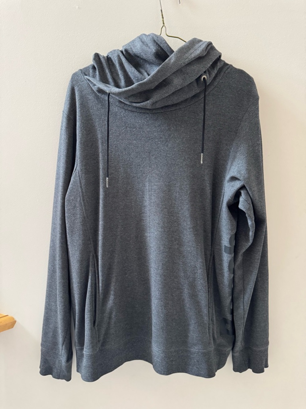 Bench Men's Dark Gray Cowl Neck Crewneck Sweater